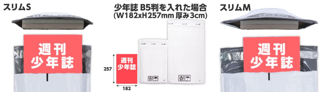 少年誌とサイズ比較してみた